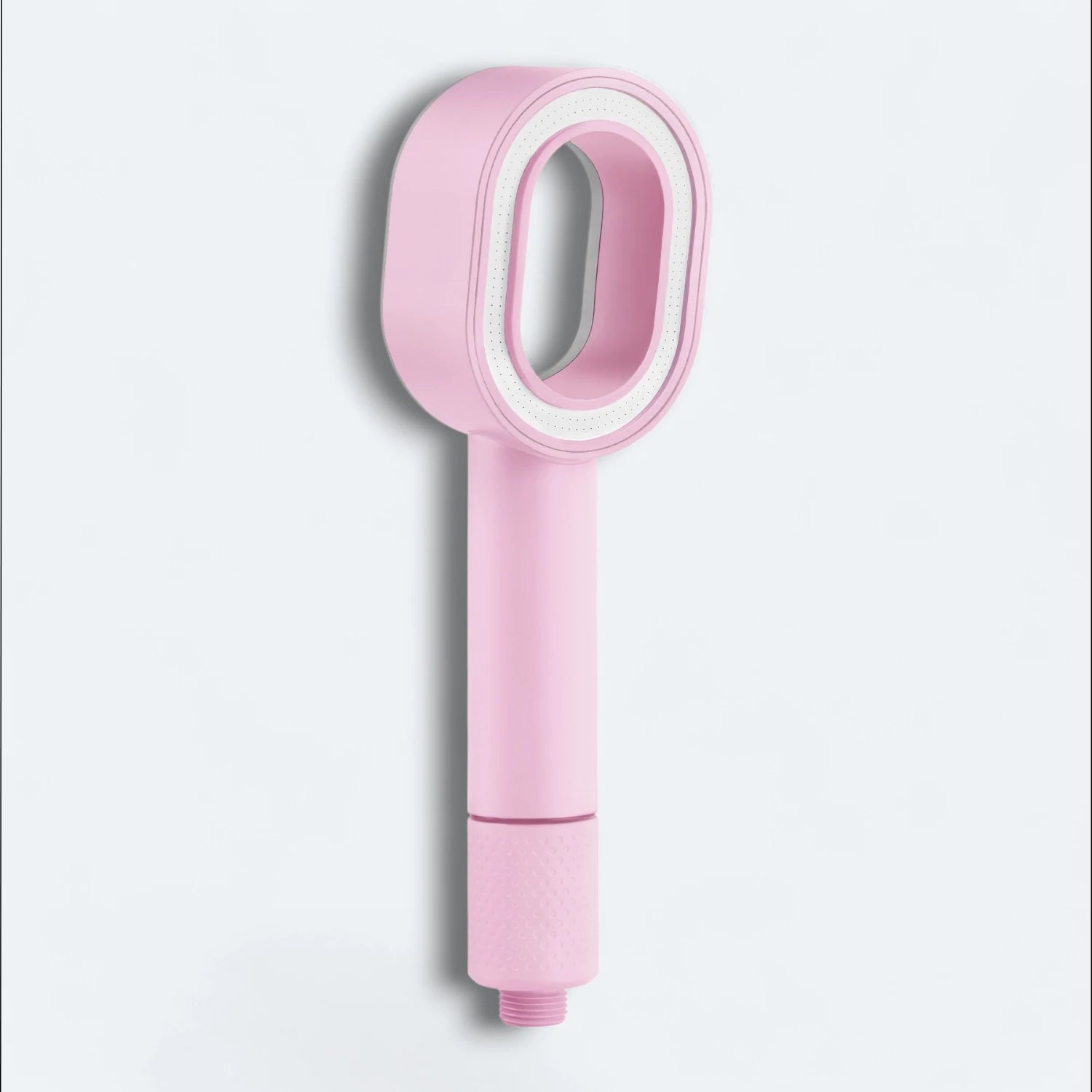 Handheld Shower head on a light gray background #Color=Pink