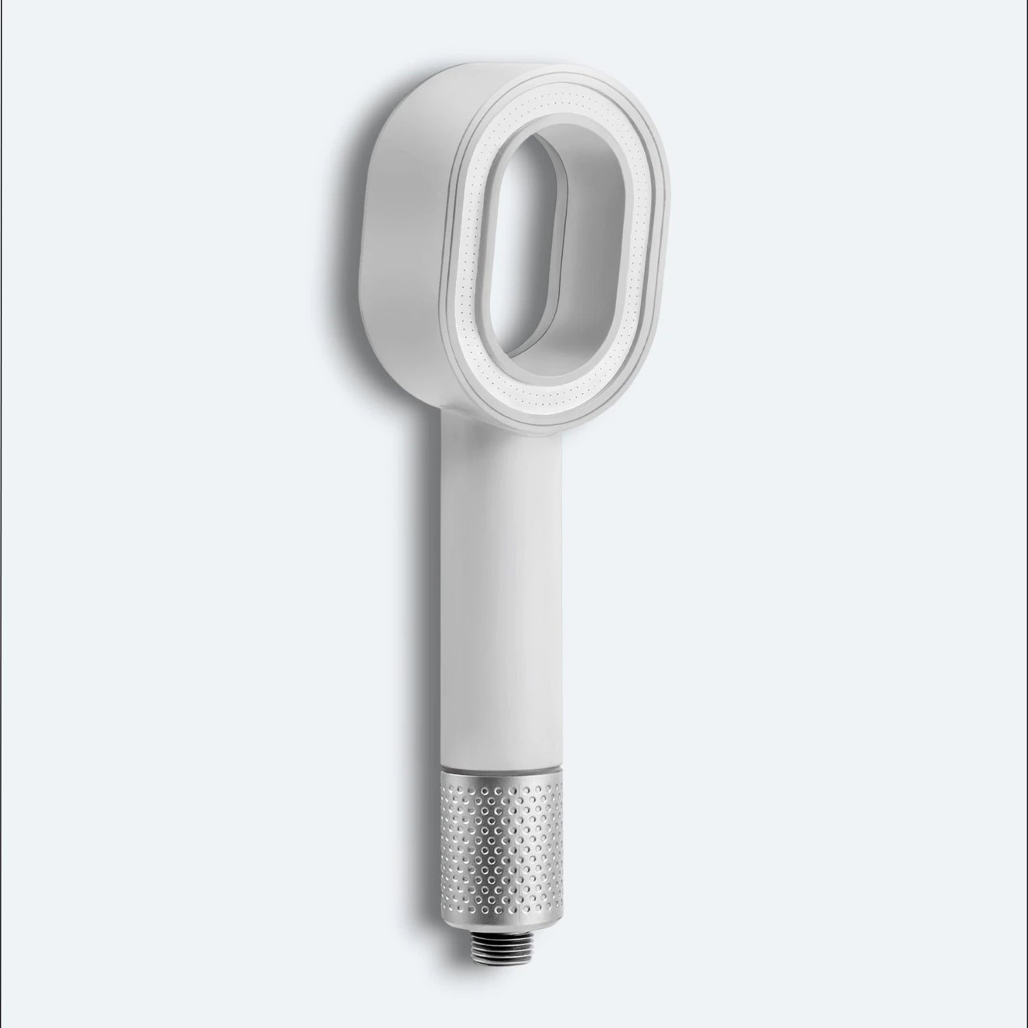 Handheld Shower head on a light gray background #Color=White